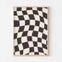 Black White Checkered Wall Print, thumbnail 1 of 4