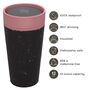 Leak Proof Reusable Cup 12oz Black And Giggle Pink, thumbnail 2 of 6