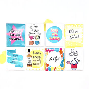 40th Birthday Tea Gift Set | Milestone Birthday, 12 of 12