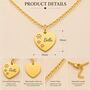 Personalised Engraved Name Necklace Dog Paw Print Design, thumbnail 6 of 11
