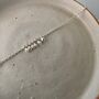 Sterling Silver Chain Bracelet With Granule Droplets, thumbnail 2 of 3