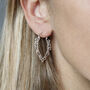 Sterling Silver Harmony Hoops, thumbnail 2 of 5
