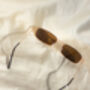 Brown Rectangle Wire Frame Sunglasses, thumbnail 5 of 6