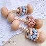 Personalised Classical Wooden Rattle, thumbnail 3 of 5