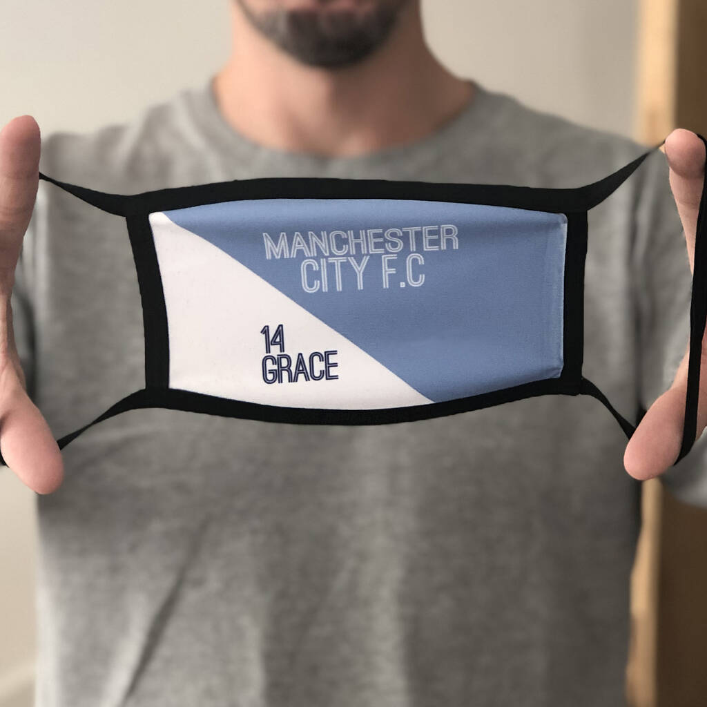 Personalised Football Team Reusable Face Mask By MixPixie