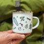 Camping Tin Mug With Watercolour Illustrations, thumbnail 3 of 11