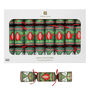 Green With Pomegranate Christmas Crackers Set Of Eight, thumbnail 1 of 4