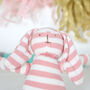 Organic Cotton Pink Bunny With Personalised Bag, thumbnail 2 of 2