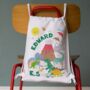 Children's Personalised Dinosaur Themed Nursery Bag, thumbnail 1 of 4