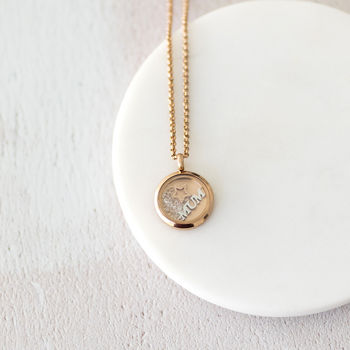 9ct Gold 'mum' Oval Locket | Angus & Coote