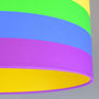 Rainbow Stripe Drum Lampshade Choice Of Lining, thumbnail 4 of 7