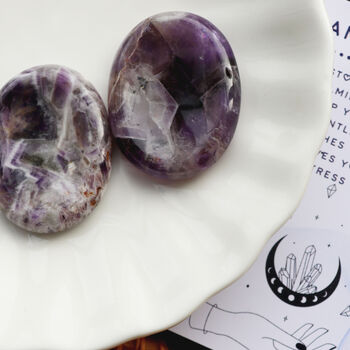 Amethyst Worry Stone For Calm And Clarity, 2 of 4