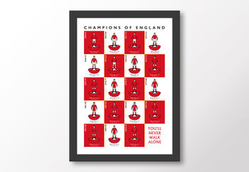 Liverpool 19 Times Champions Of England Poster, 8 of 8