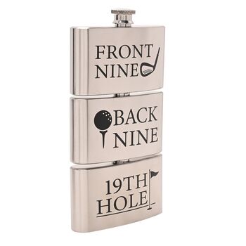Golfers Triple Hip Flask, 2 of 6