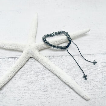 Modern Beaded Natural Stone Bracelet | Gift For Him, 4 of 5