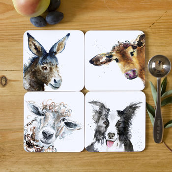 Inky Farmyard Collection Coasters, 9 of 10