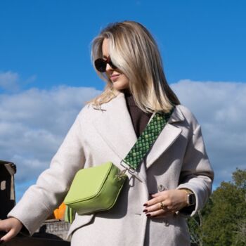Green Dragon Scales Bag Strap | Extra Long Crossbody Replacement Bag Strap, 2 of 2