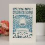 Personalised Papercut Bee Birthday Card, thumbnail 3 of 8