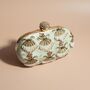 Vaniya Mint Velvet Oval Clutch, thumbnail 2 of 6