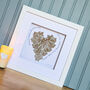 Butterfly Personalised 3D Family Heart Frame, thumbnail 4 of 11