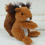 Scottish Red Squirrel Toy And Happy Birthday Keyring, thumbnail 4 of 7