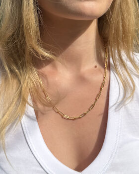 Sterling Silver Or 18ct Gold Plated Paperclip Chain, 3 of 9