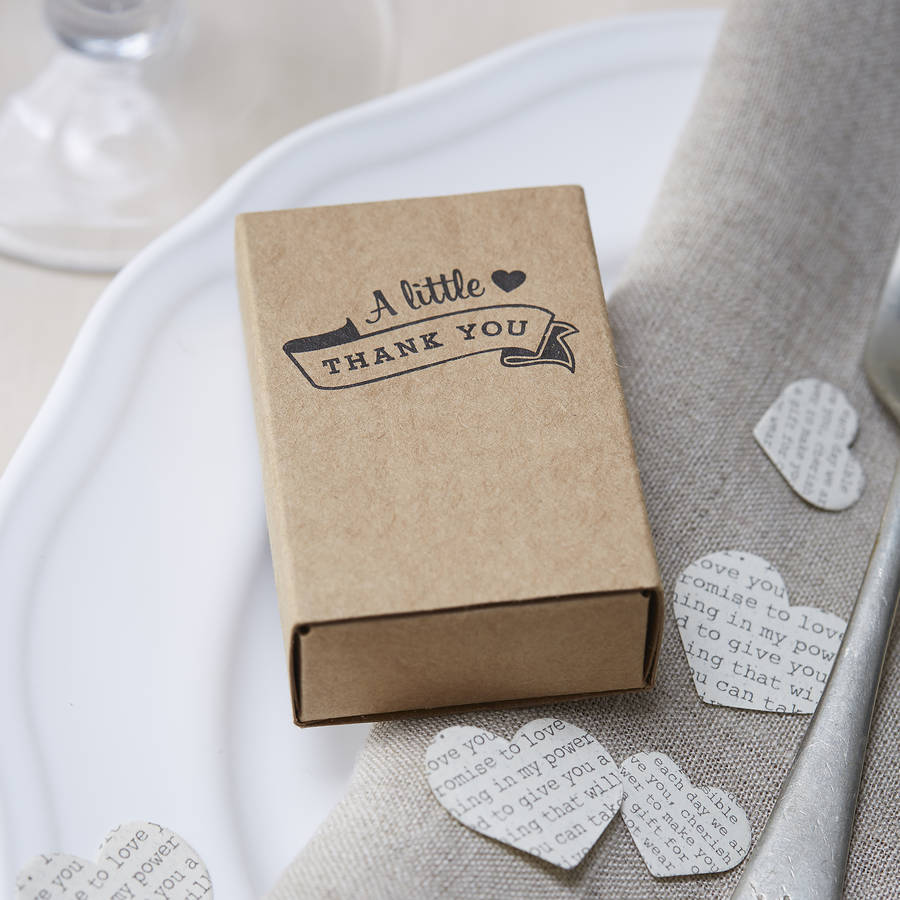 Kraft Vintage Style Match Box Favor Boxes By Ginger Ray