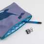 Blue Whale And Fish Purse Or Pencil Case, thumbnail 3 of 6