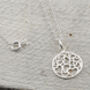 Round Silver Mothers Day Heart Pendant, thumbnail 2 of 6