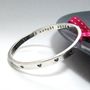 Personalised Baby Or Child Bangle With Hearts, thumbnail 2 of 2