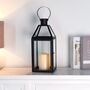 Black Decorative Stainless Steel Candle Lanterns, thumbnail 3 of 6