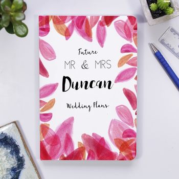 Personalised Mr And Mrs To Be Engagement Notebook Gift, 3 of 12