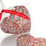 Chocolate Heart Decorated With 100's And 1000's, thumbnail 2 of 2