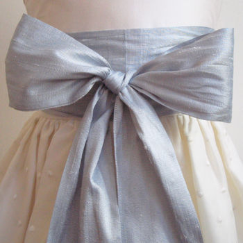 Silk Luxe Sash For Flower Girl Dresses, 8 of 10