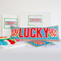 'Lucky' Cross Stitch Kit, thumbnail 2 of 2