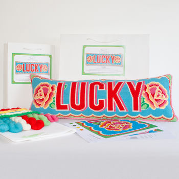 'Lucky' Cross Stitch Kit, 2 of 2