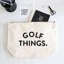 'Golf Things' Bag Gift For Golf Lover, thumbnail 1 of 3