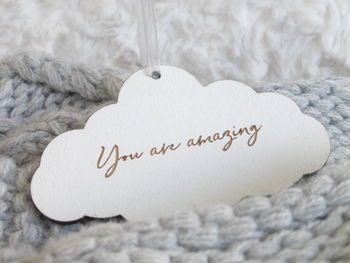 Personalised Little Thought Cloud Keepsake Decorations, 3 of 3
