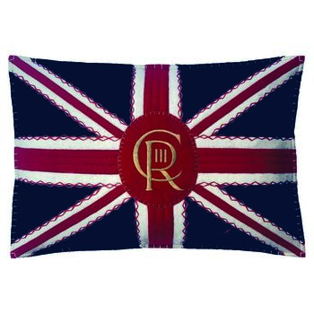 Union Jack Coronation Cushion With Royal Insignia, 2 of 4