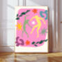 Matiise Pink Dance Inspired Art Print, thumbnail 1 of 3