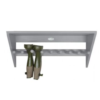 Grey Wooden Wall Wellington Boot Rack, 2 of 6