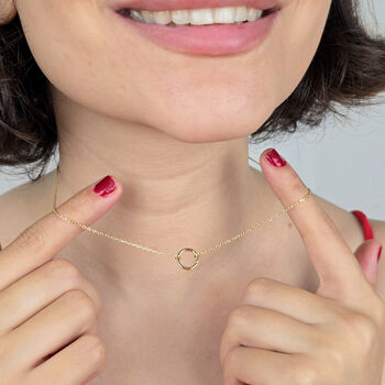 Gold Plated Necklace With Openable Spring Clasp, 2 of 5