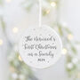 Personalised First Christmas As A Family Decoration, thumbnail 1 of 5