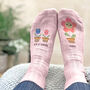 Mummy Rainbow Flowerpot Snug Socks, thumbnail 1 of 5