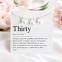 30th Birthday Gift, Three Star Necklace Gift For Three Decades, thumbnail 8 of 8
