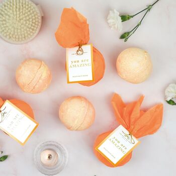 You Are Amazing Peach Bath Bomb Uplifting Soak, 2 of 2
