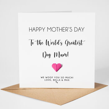 Dog Mum Personalised Mother's Day Card, 2 of 4