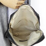 Black Leather Rucksack, thumbnail 5 of 9