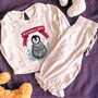 Personalised Frilly Childrens Christmas Pyjamas, thumbnail 1 of 6