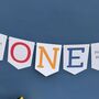 Personalised One Birthday Banner : 1st Birthday Party Decoration, thumbnail 2 of 10